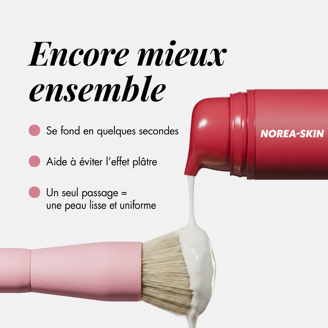 Fond de teint à changement de couleur