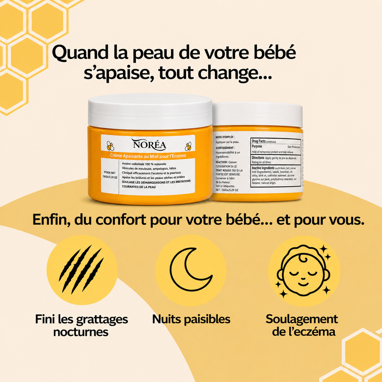 Crème Apaisante au Miel contre l'Eczéma