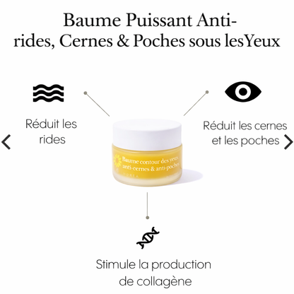 Baume contour des yeux hyper puissant contre les cernes et les poches