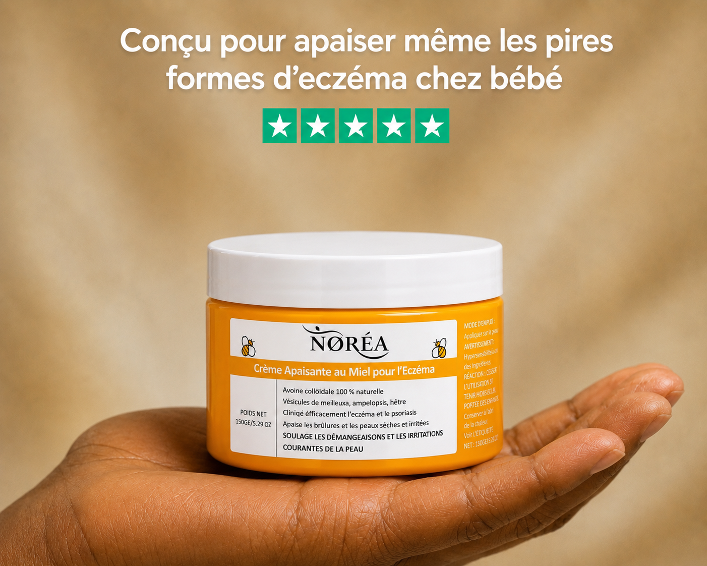 Crème Apaisante au Miel contre l'Eczéma
