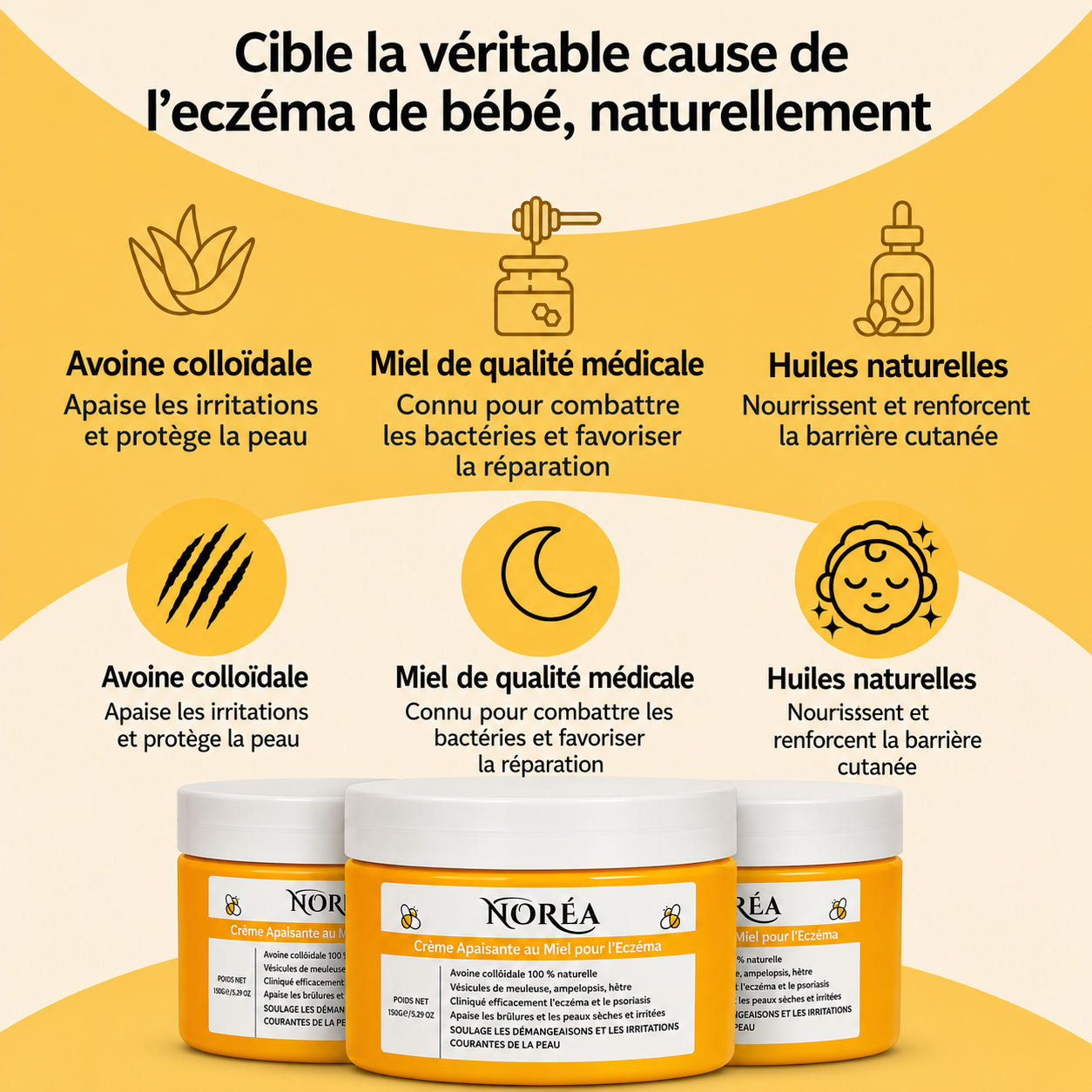 Crème Apaisante au Miel contre l'Eczéma