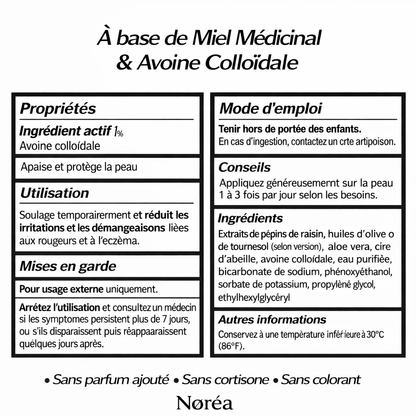 Crème Apaisante au Miel contre l'Eczéma