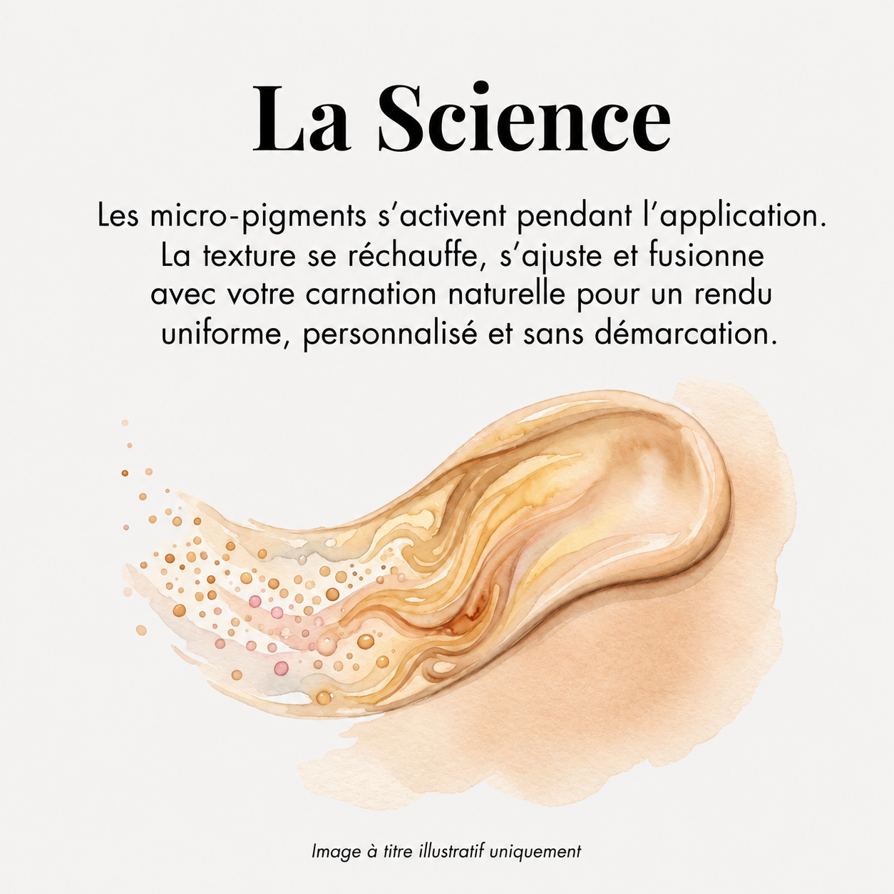 Fond de teint à changement de couleur