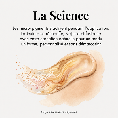 Fond de teint à changement de couleur