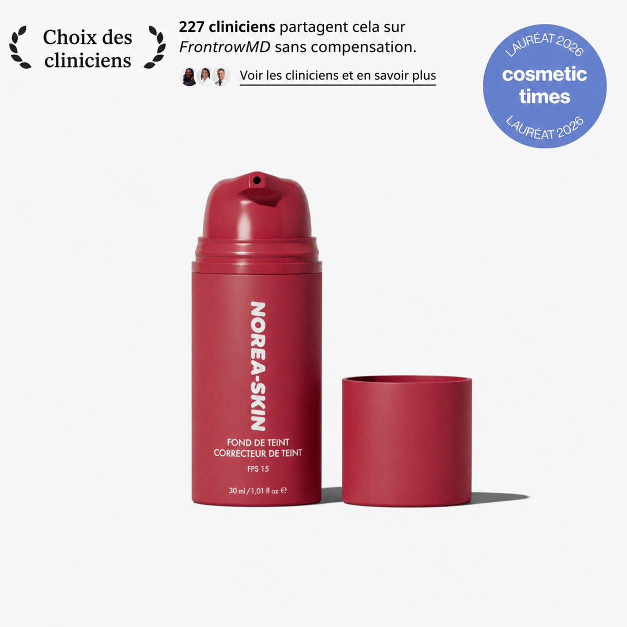 Fond de teint à changement de couleur